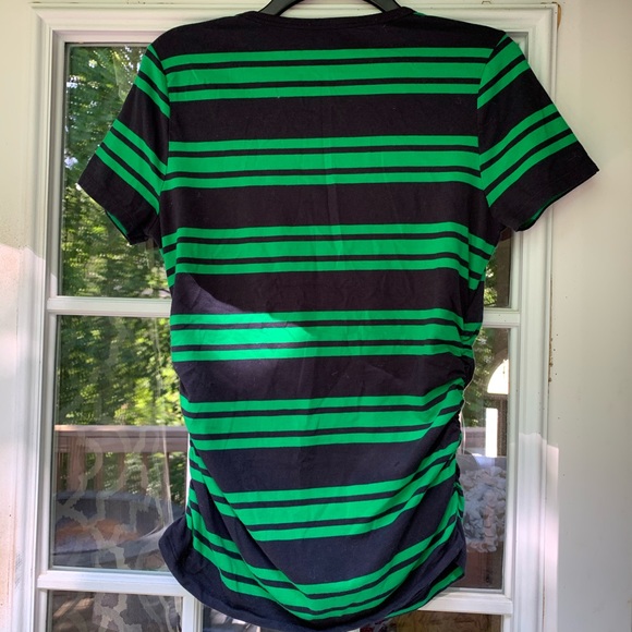 MICHAEL KORS Stripped Zipper Detail Tee - Picture 2 of 6